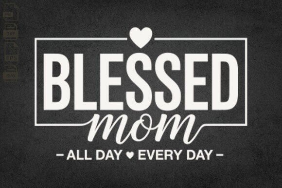 Blessed Mom SVG: Crafts & Graphics for Branding