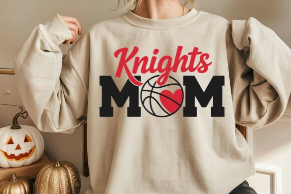 Knights Basketball Mom SVG: Graphics for Crafts