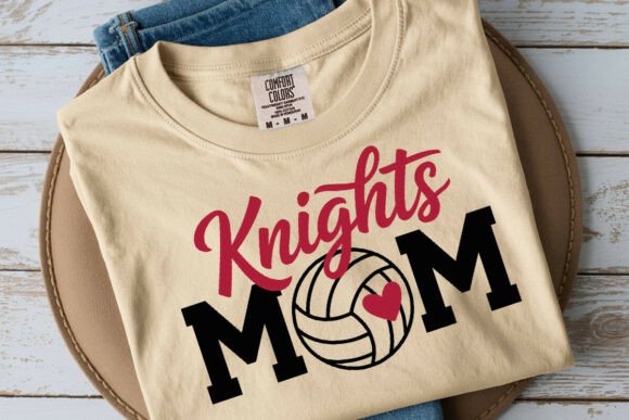Knights Volleyball Mom SVG: Graphics for Crafts