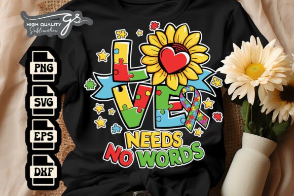 Love Needs No Words SVG: Graphics for Crafts