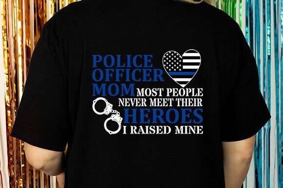Police Officer Mom Svg: Graphics for Crafts