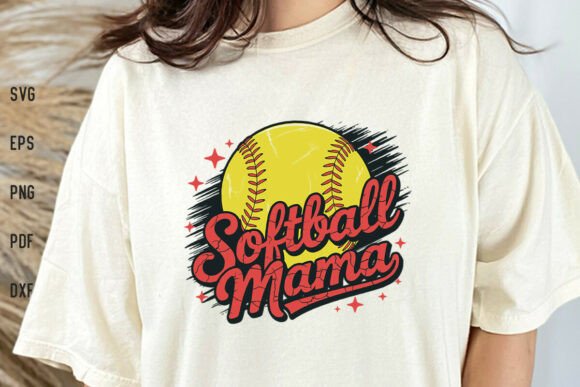 Softball Mama SVG: Graphics for Crafts & Brands