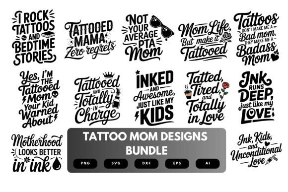 Tattoo Mom SVG Bundle: A Designer's Review for Embroidery